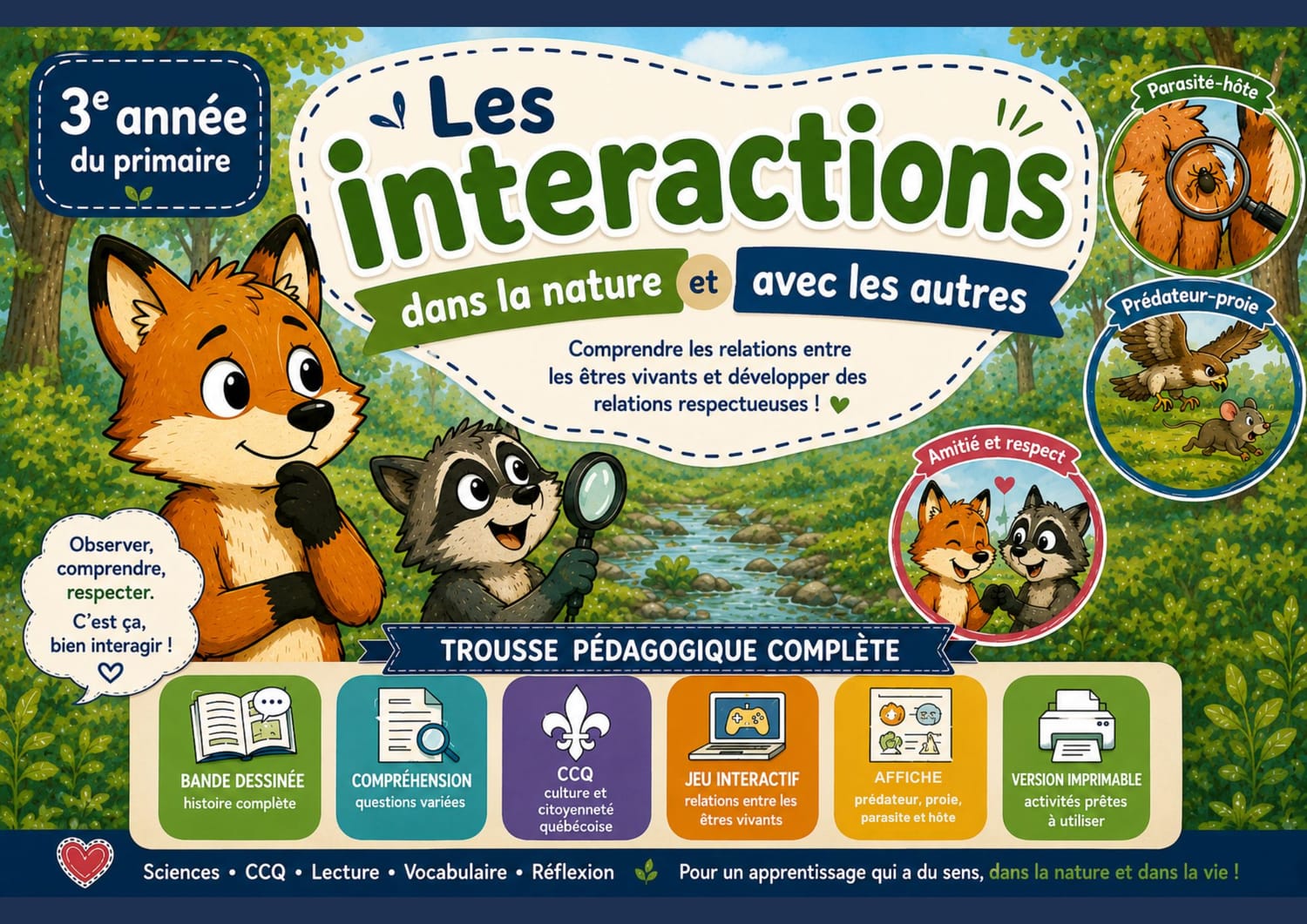 Les interactions : dans la nature et avec les autres