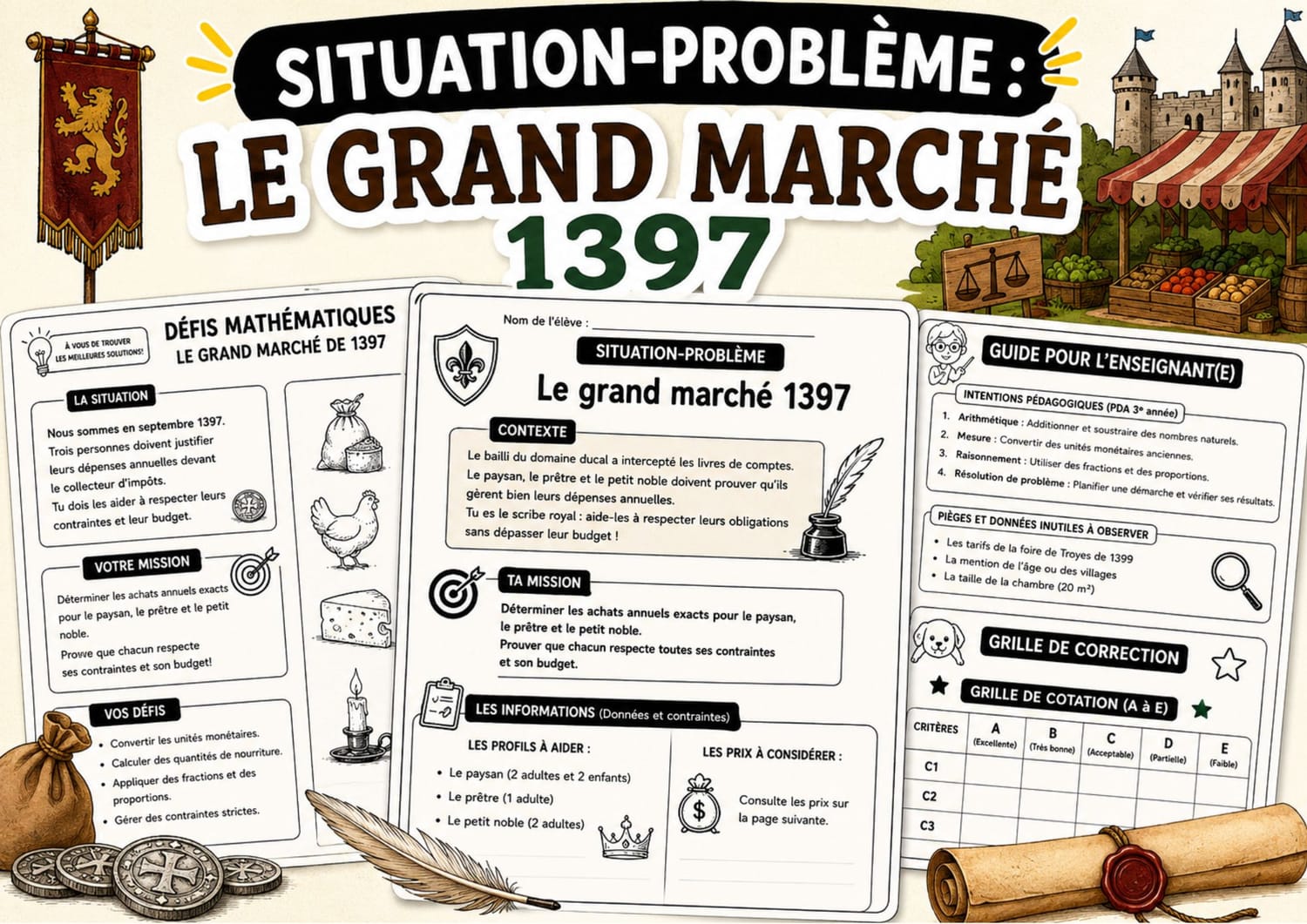 Situation-problème : Le grand marché