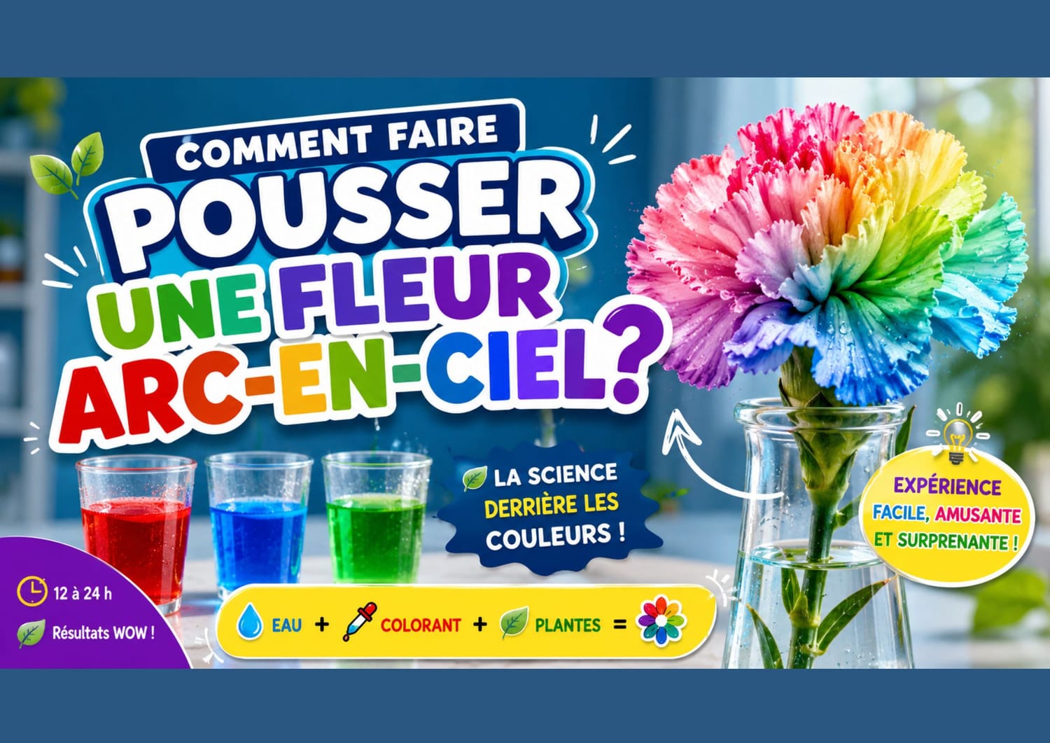 Expérience : La fleur colorée