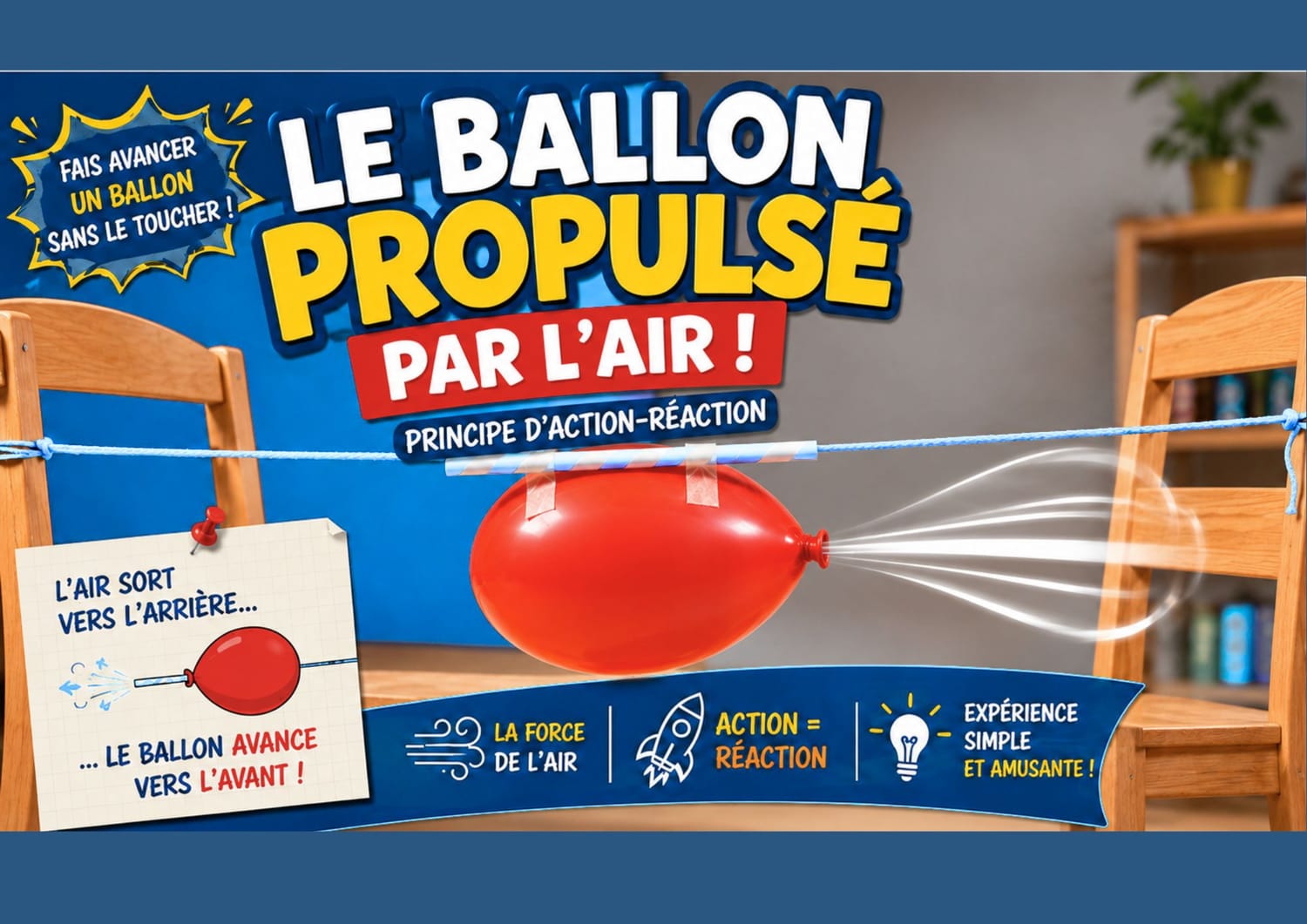 Expérience : Le ballon propulsé