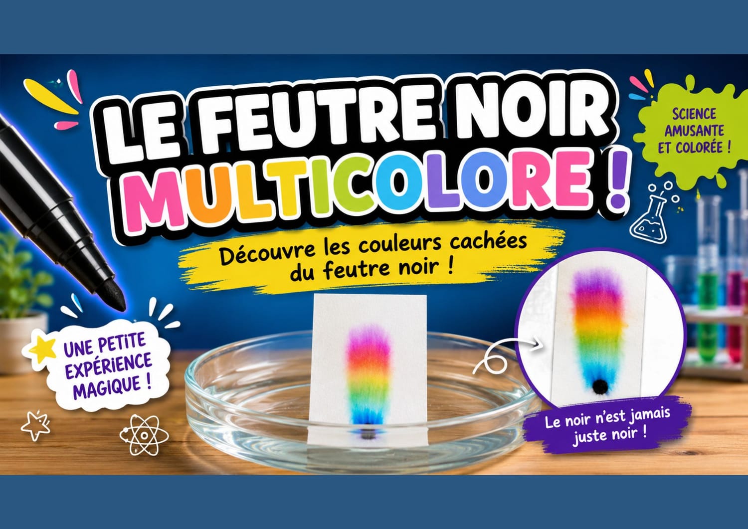 Expérience : Le feutre noir