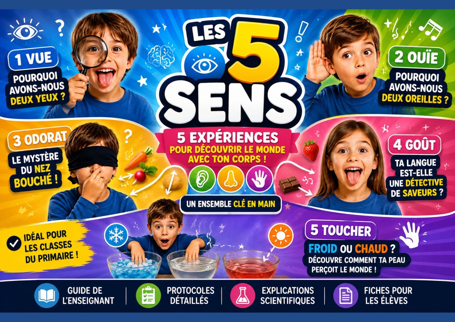 ENSEMBLE DES 5 SENS