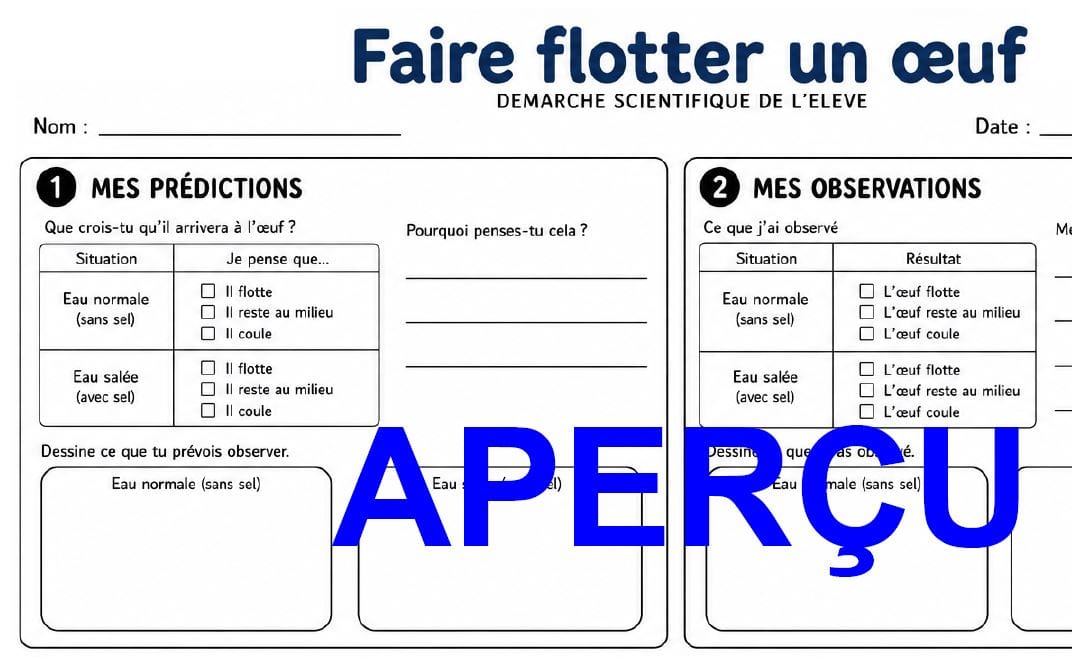 Extrait Faire flotter un œuf 5