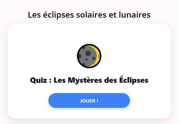 Quiz interactif