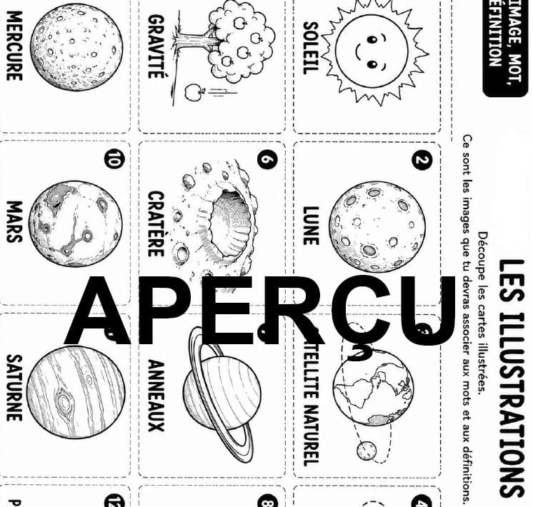Extrait La lune et les planètes 7