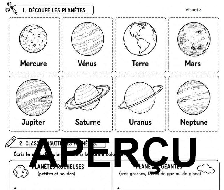 Extrait La lune et les planètes 6