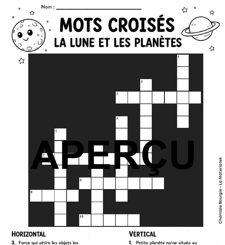 Extrait La lune et les planètes 5