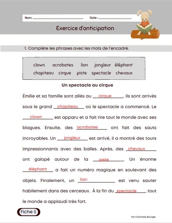 Exemple d'activité