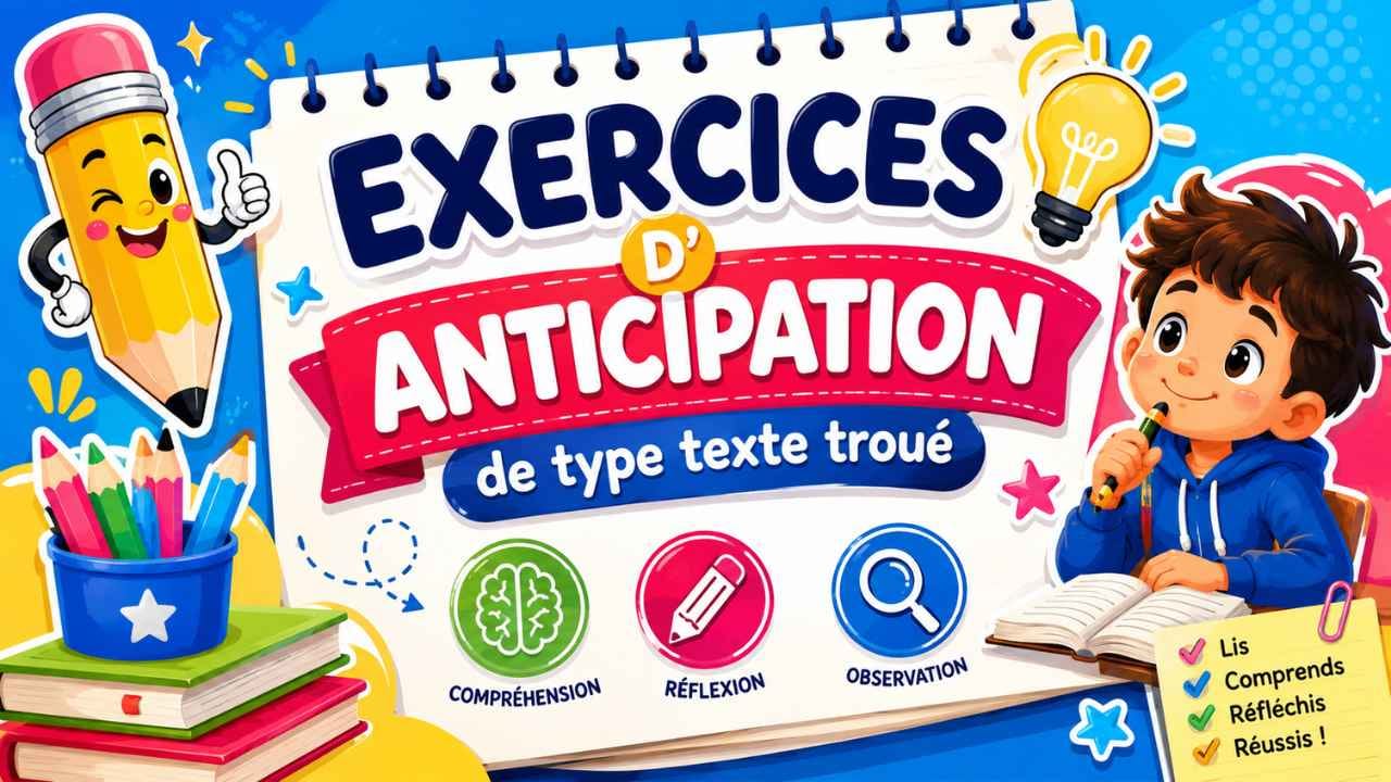 Exercice de texte troué pour l'anticipation