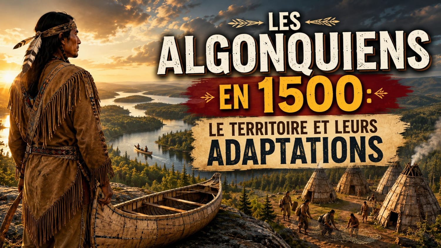 Le territoire des Algonquiens en 1500
