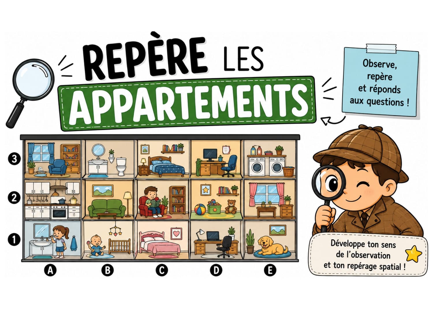 Repère les appartements