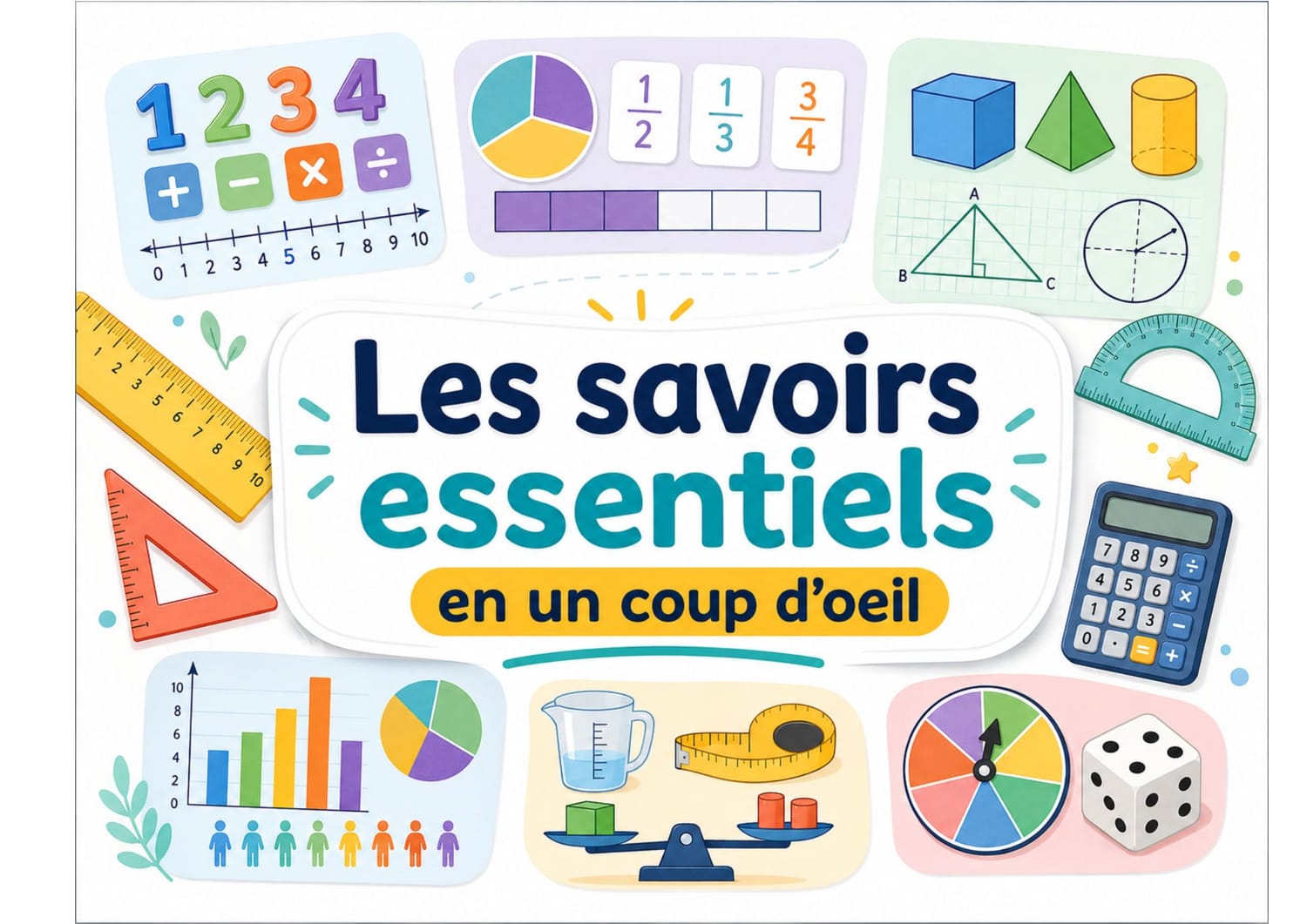 Les savoirs essentiels en un coup d’œil – Maths