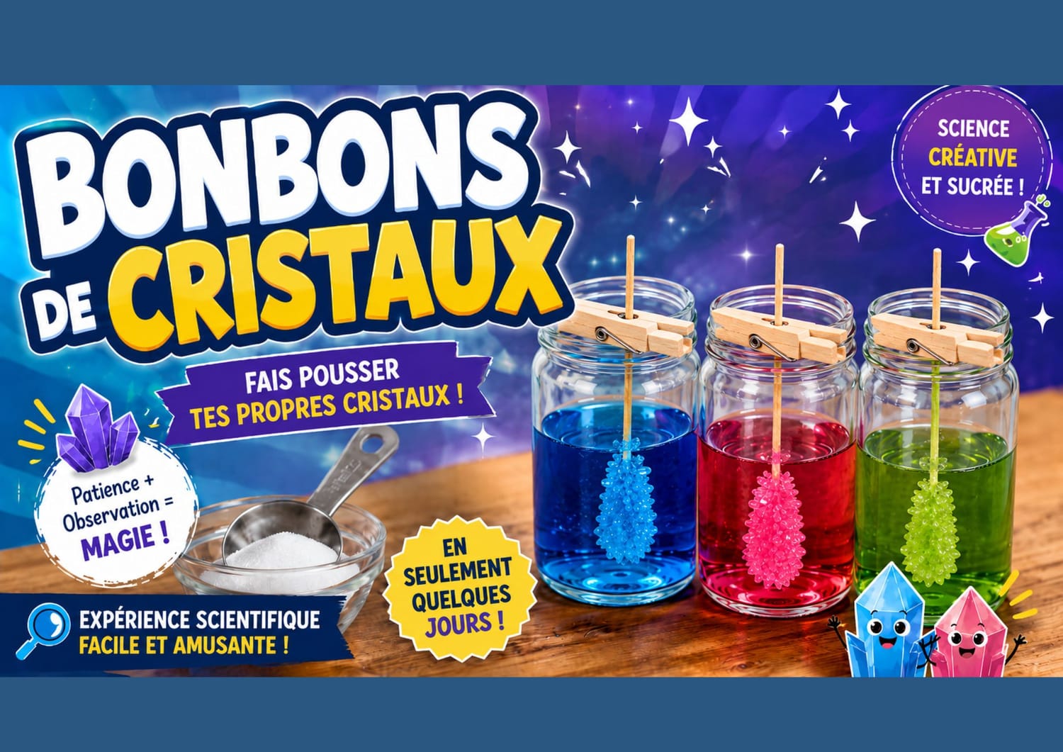 Expérience : Bonbons de cristaux