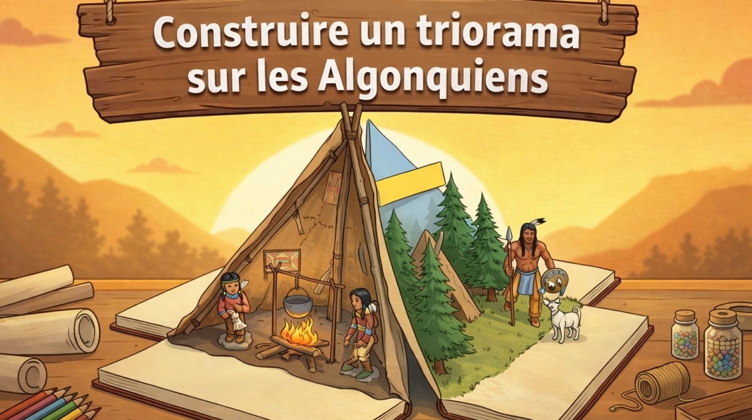 Construire un triorama : Projet sur les Algonquiens