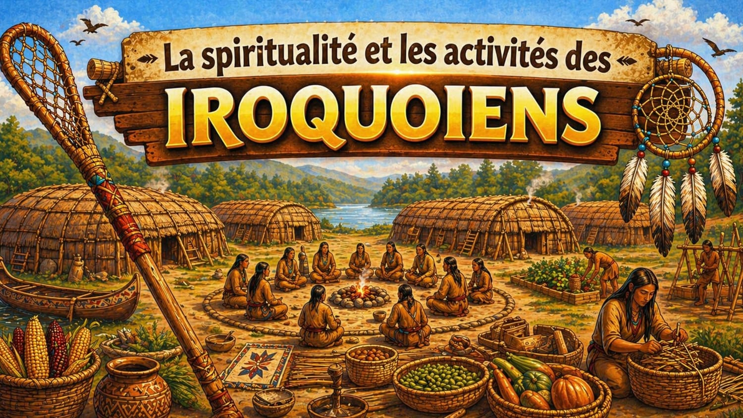 Le loisirs et croyances des Iroquoiens
