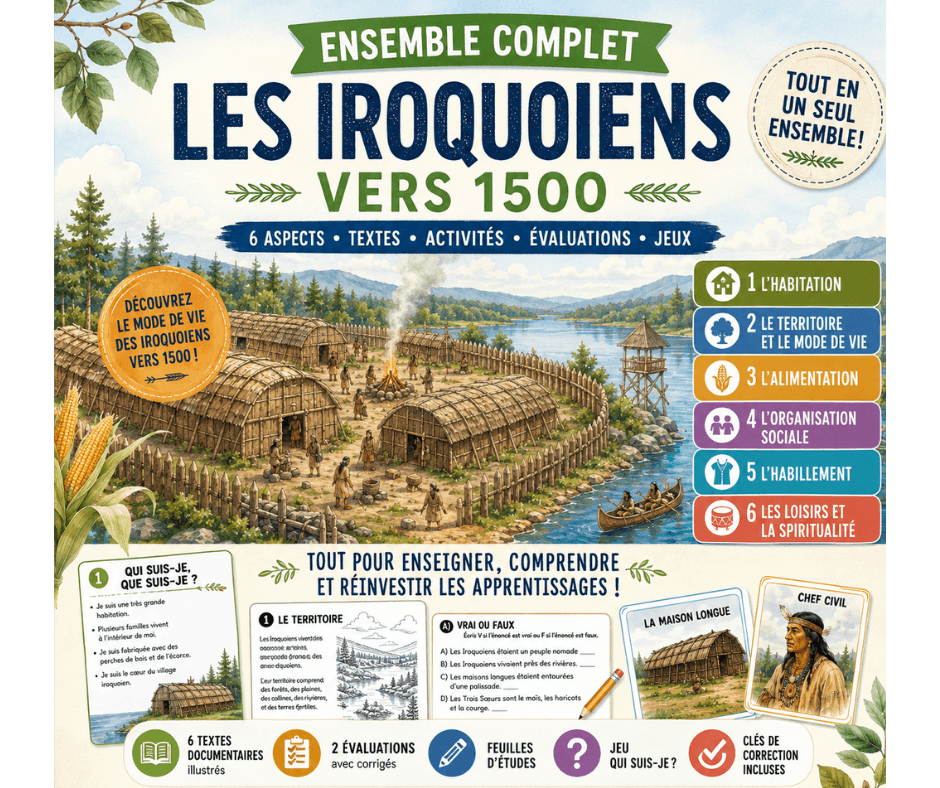 Les Iroquoiens vers 1500 – ENSEMBLE ET BONUS