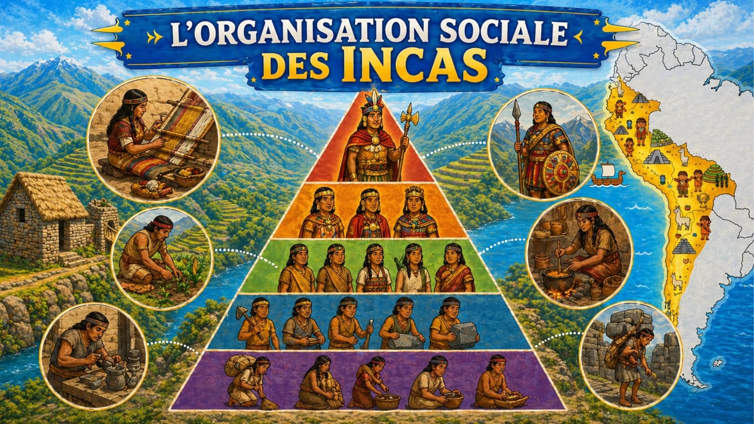 L'organisation sociale des Incas