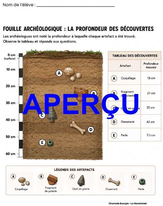 Activité archéologique