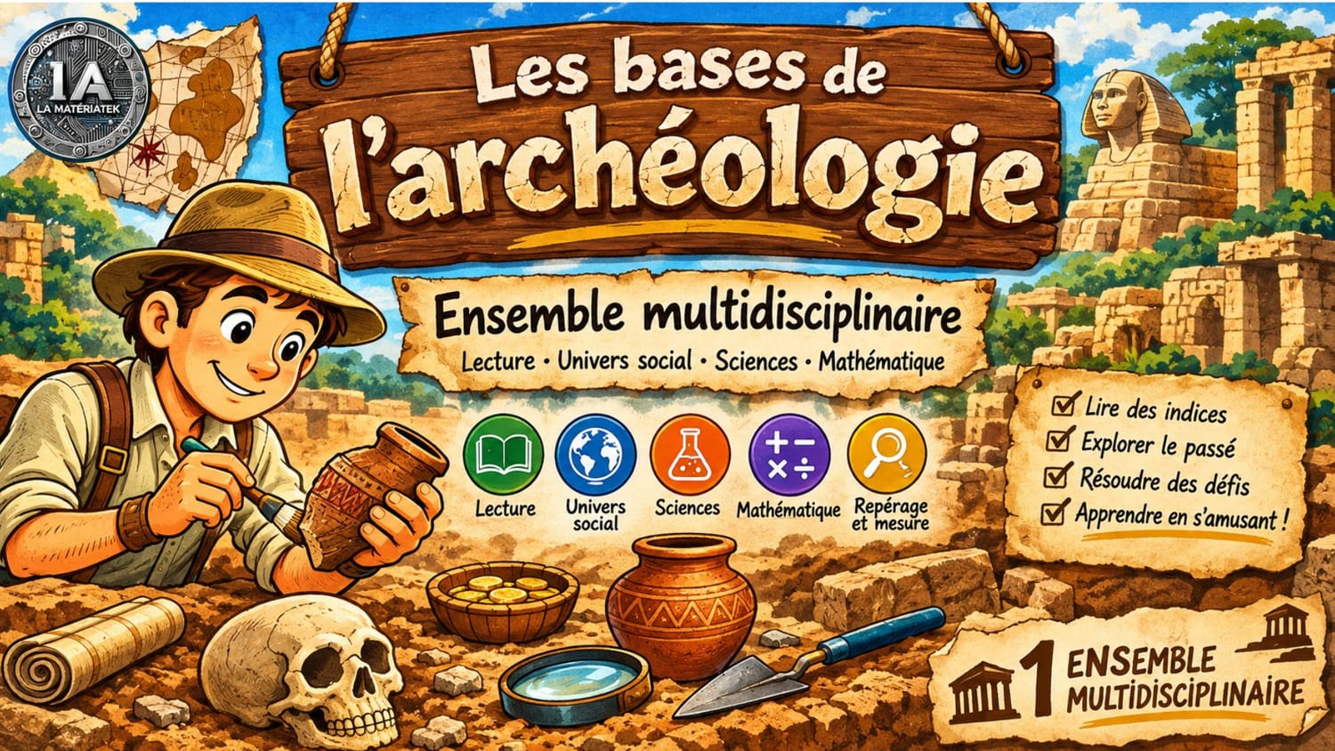 Ensemble pédagogique sur l'archéologie