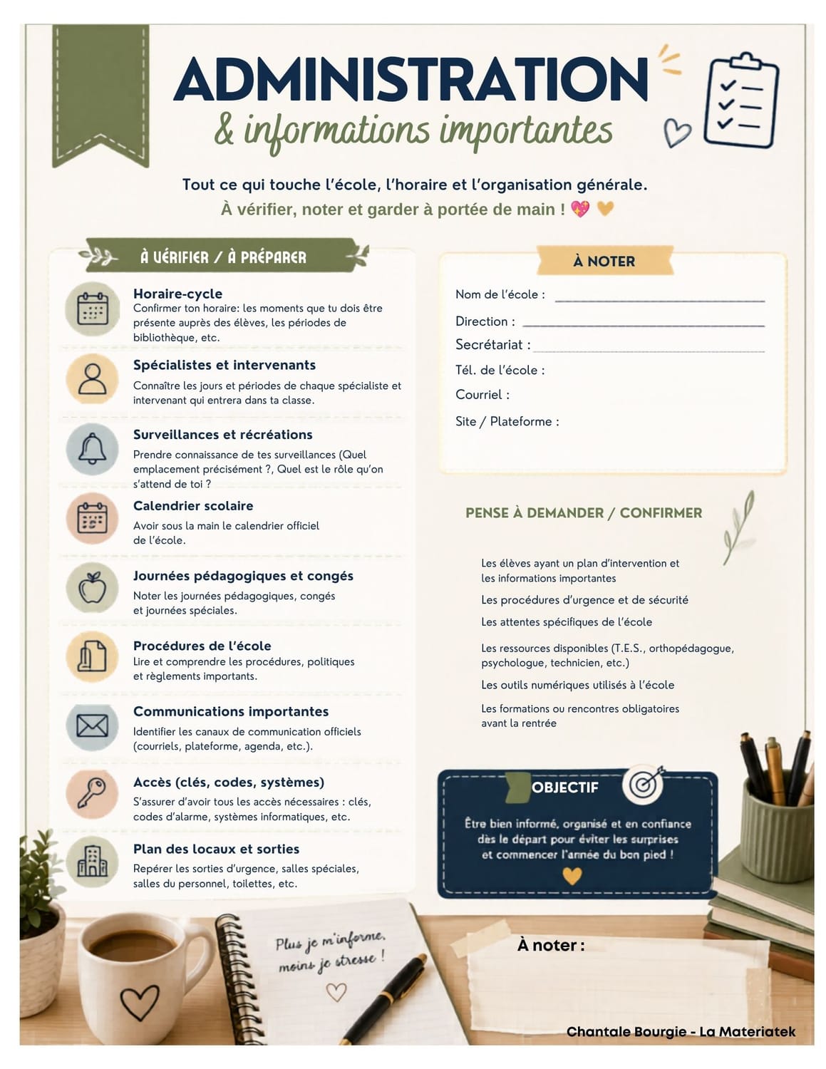 Contenu du guide ultime de la rentrée