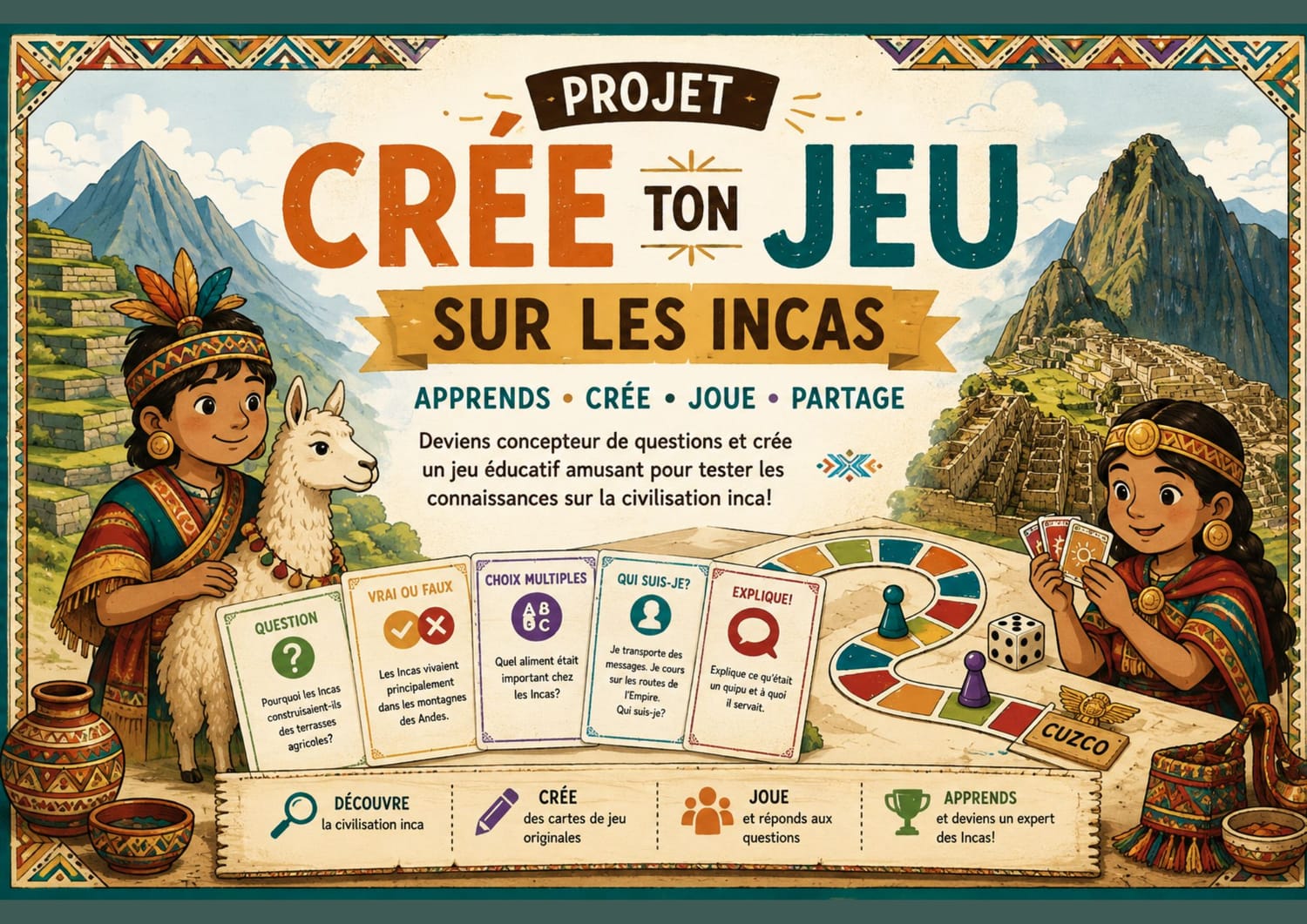 Crée ton jeu sur les Incas