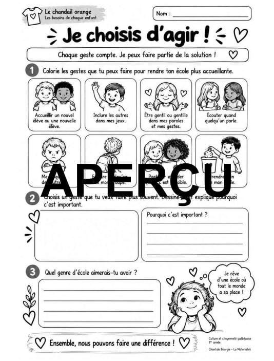 Aperçu de la ressource – La journée de la réconciliation