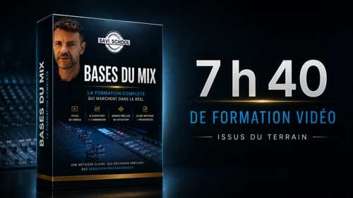 Plus de 7 heures 40 de formation vidéo Les Bases du Mix