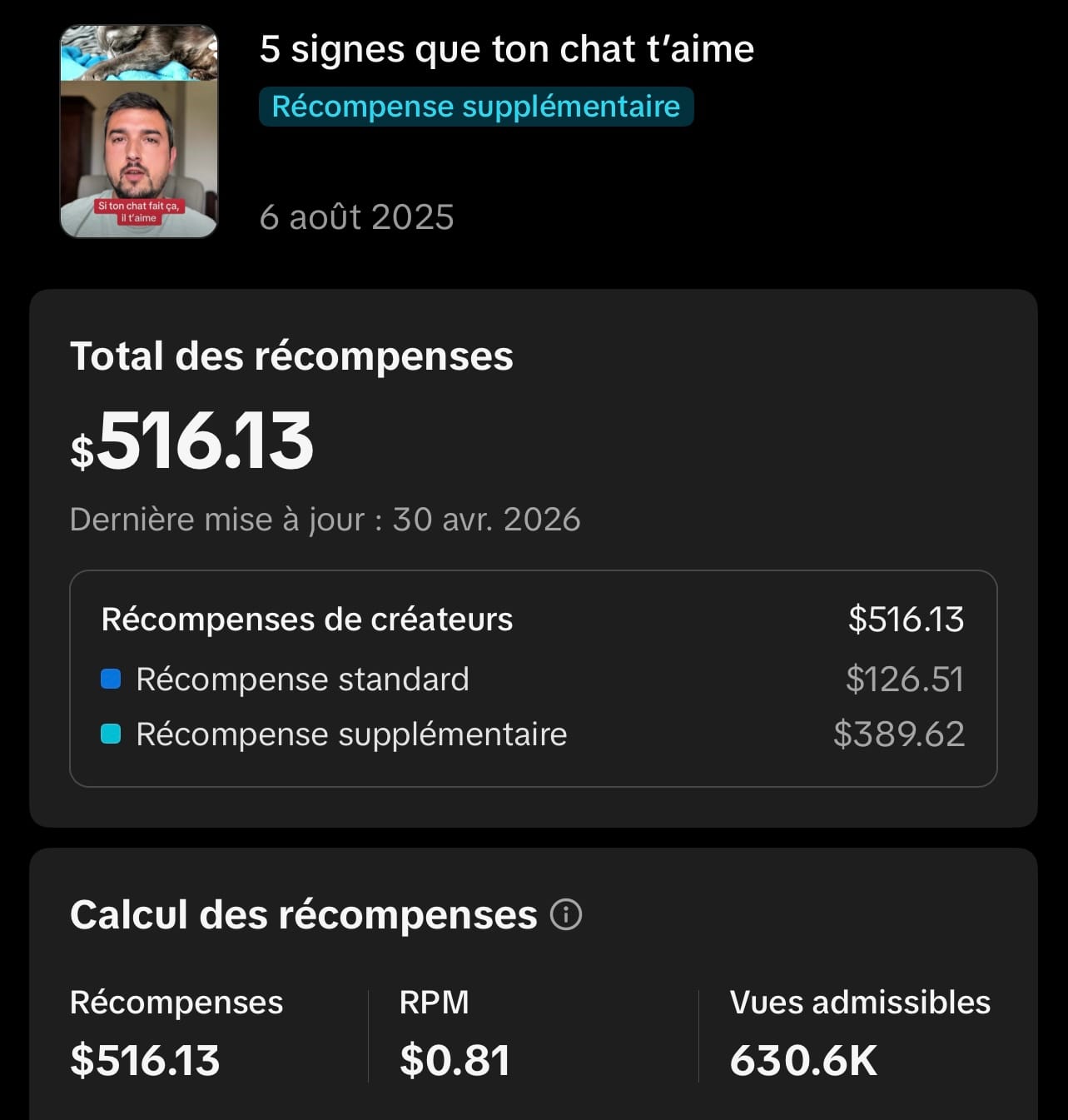 $516