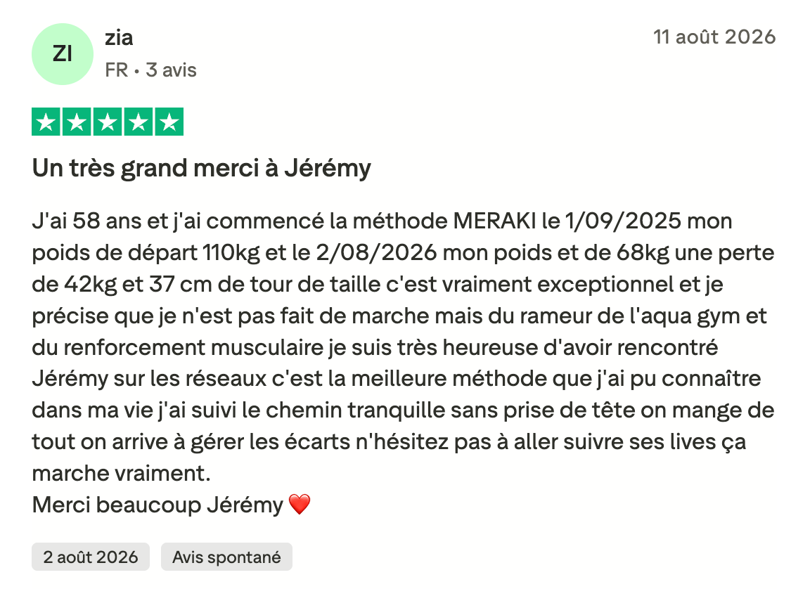 Avis Trustpilot MERAKI