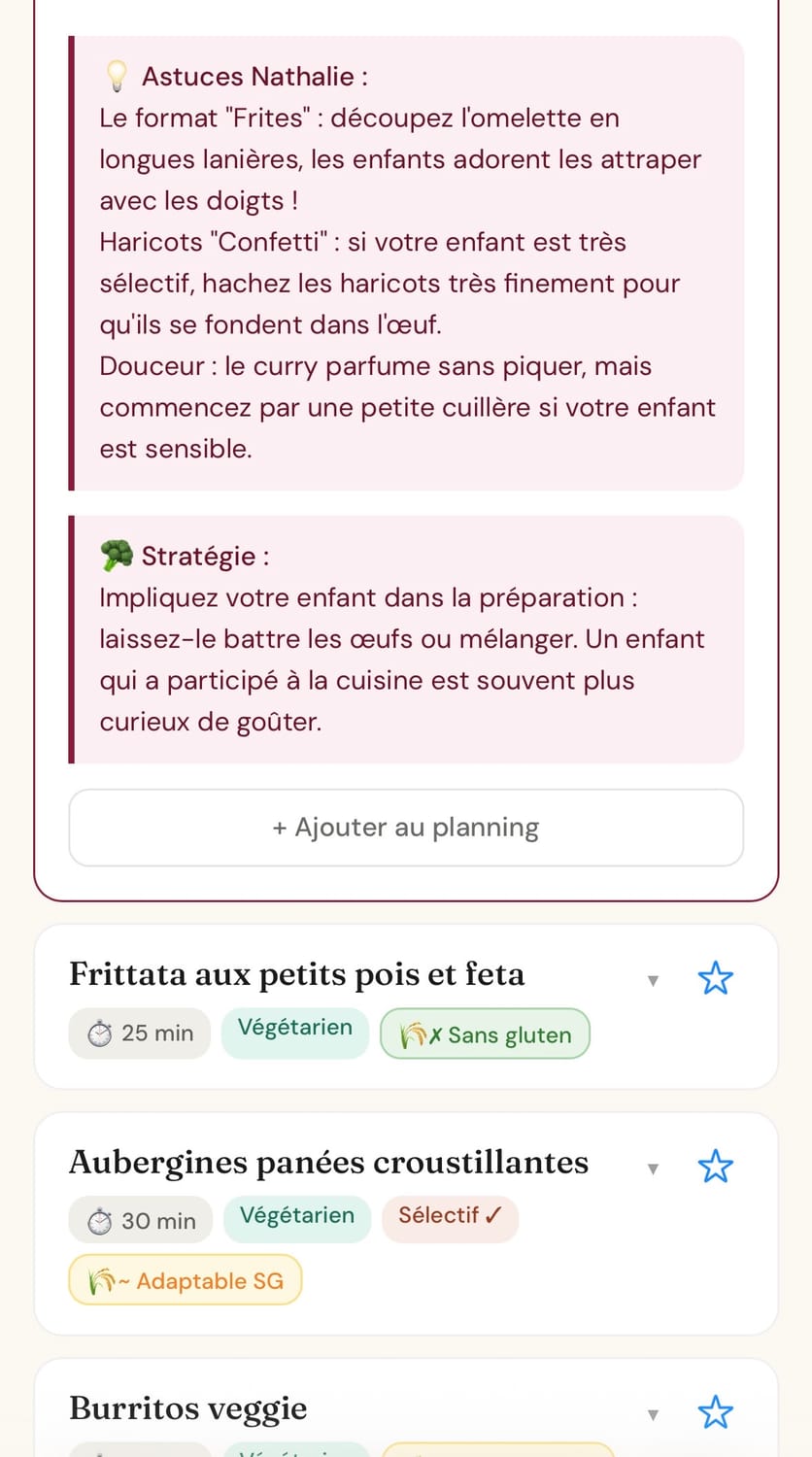 Aper&ccedil;u de l'app