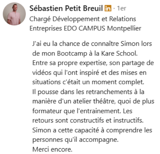 témoignage client Manon