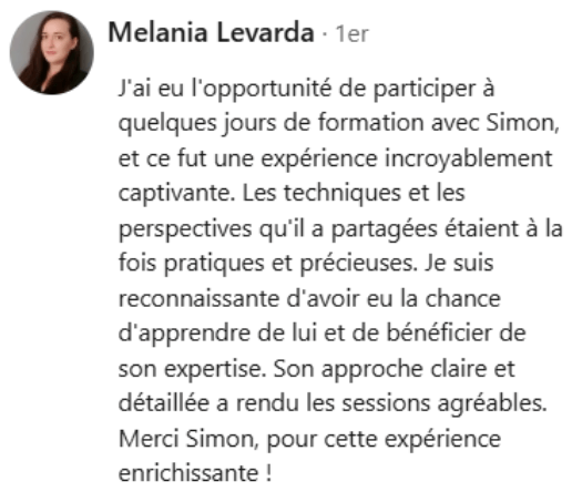 témoignage client Manon