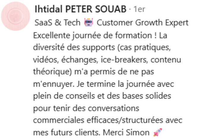 témoignage client Manon