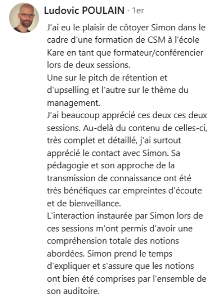 témoignage client Manon