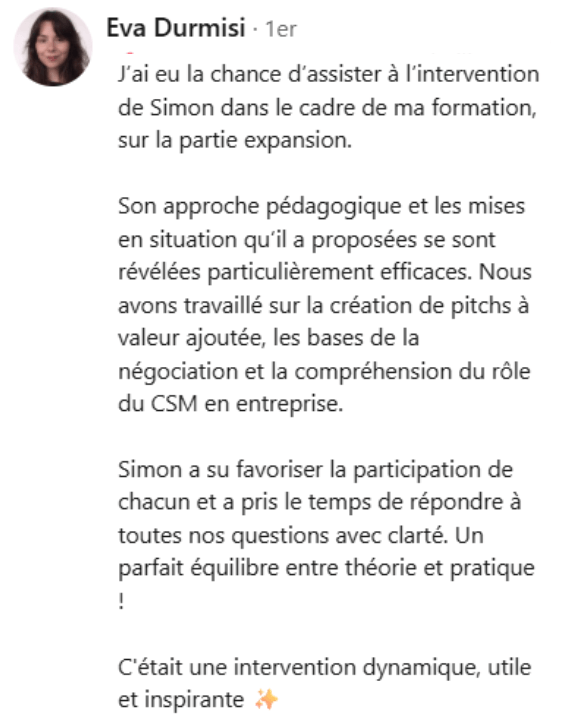 témoignage client Manon