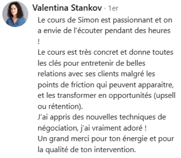 témoignage client Manon