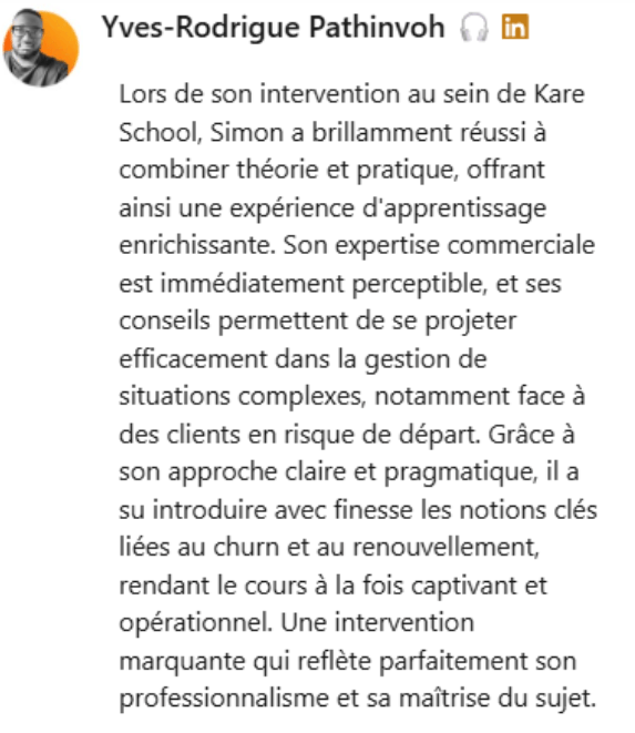 témoignage client Manon