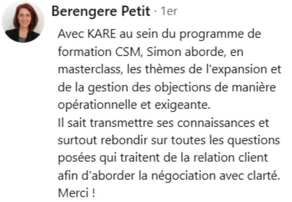 témoignage client Manon