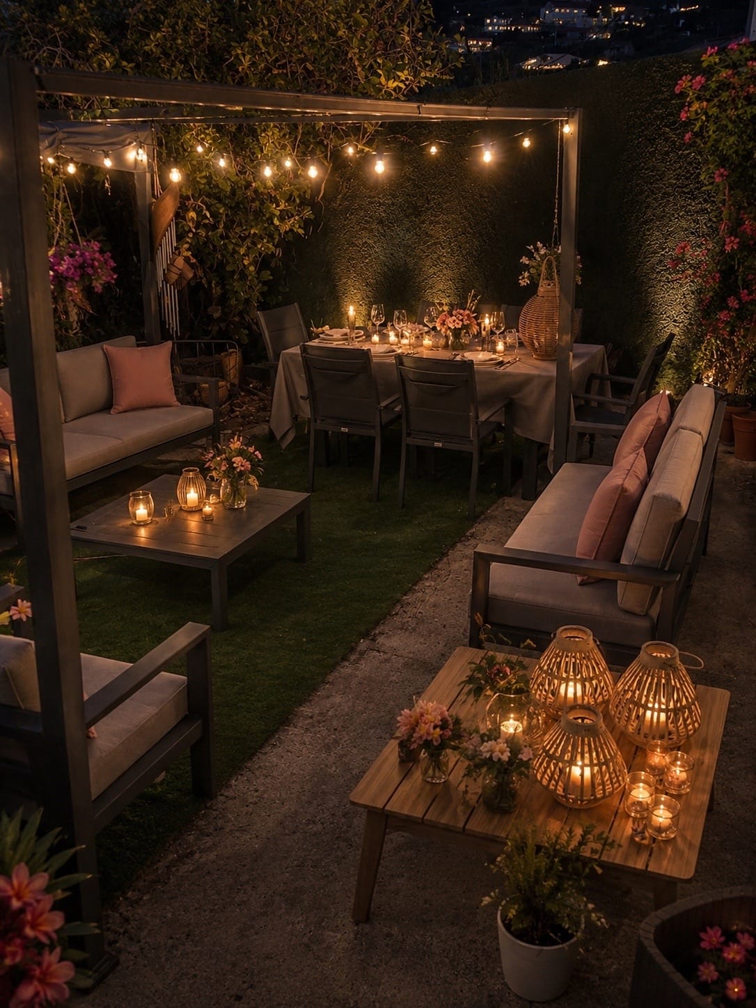 A thoughtfully set table for a CASA dinner