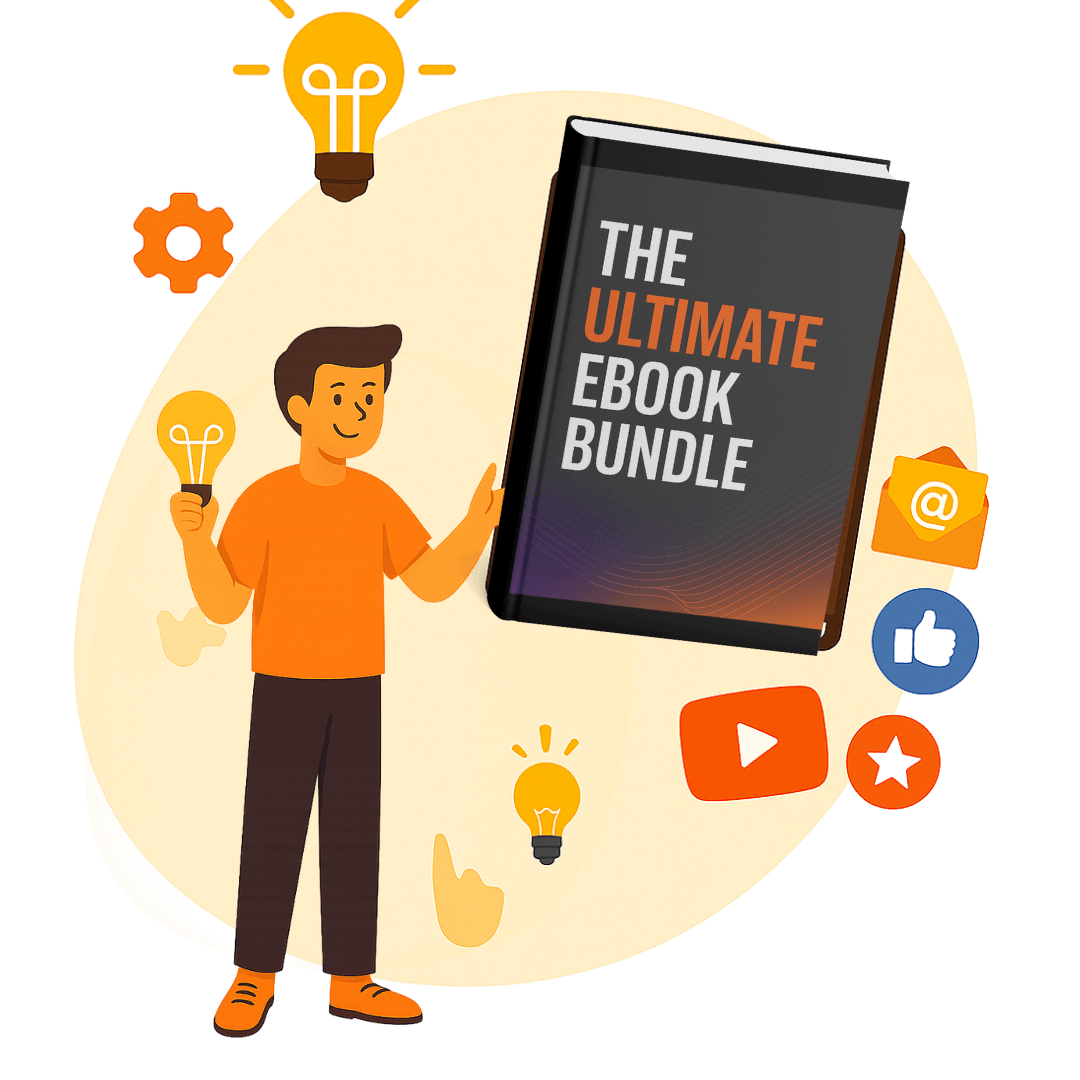 Editable eBook Bundle Mockup for DigitalPLRBase