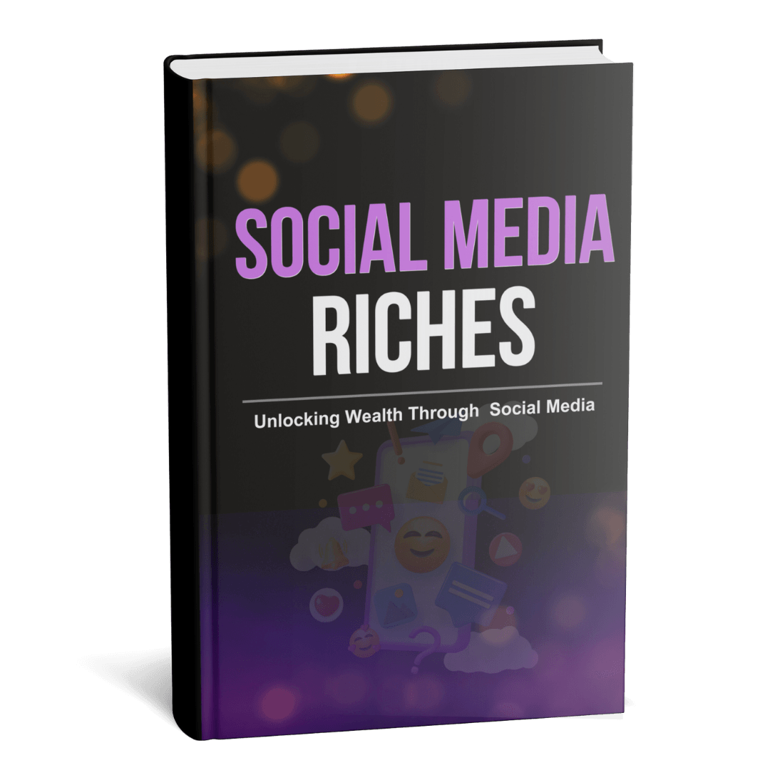 Social Media Riches Editable eBook Bundle Mockup for DigitalPLRBase
