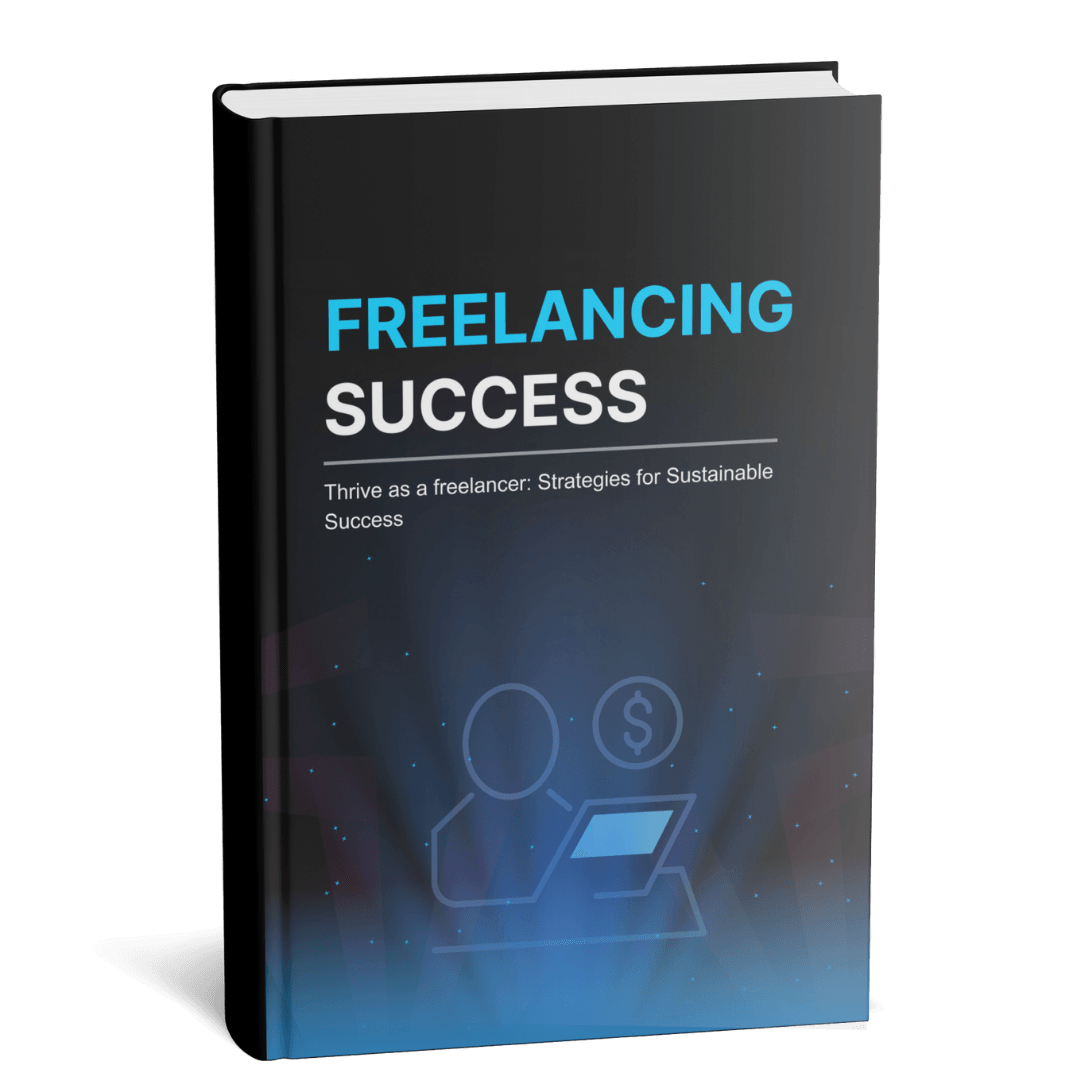 Freelancing Success Editable eBook Bundle Mockup for DigitalPLRBase