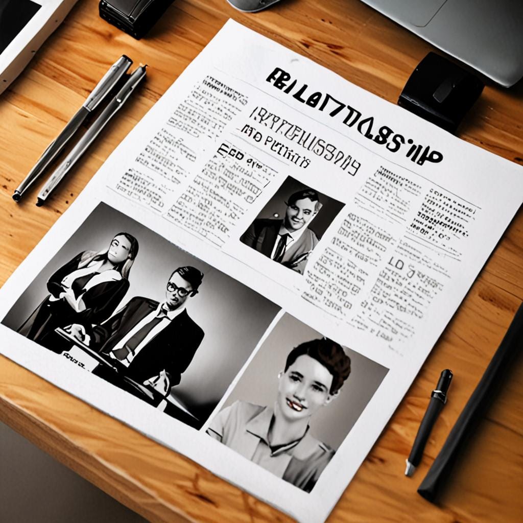 printed relationship magazine desk