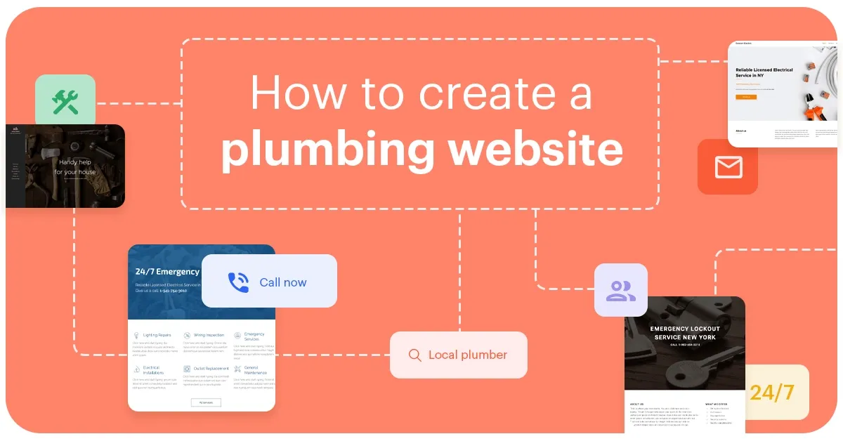 Blog cover image: How to build a plumbing website that grows your business.