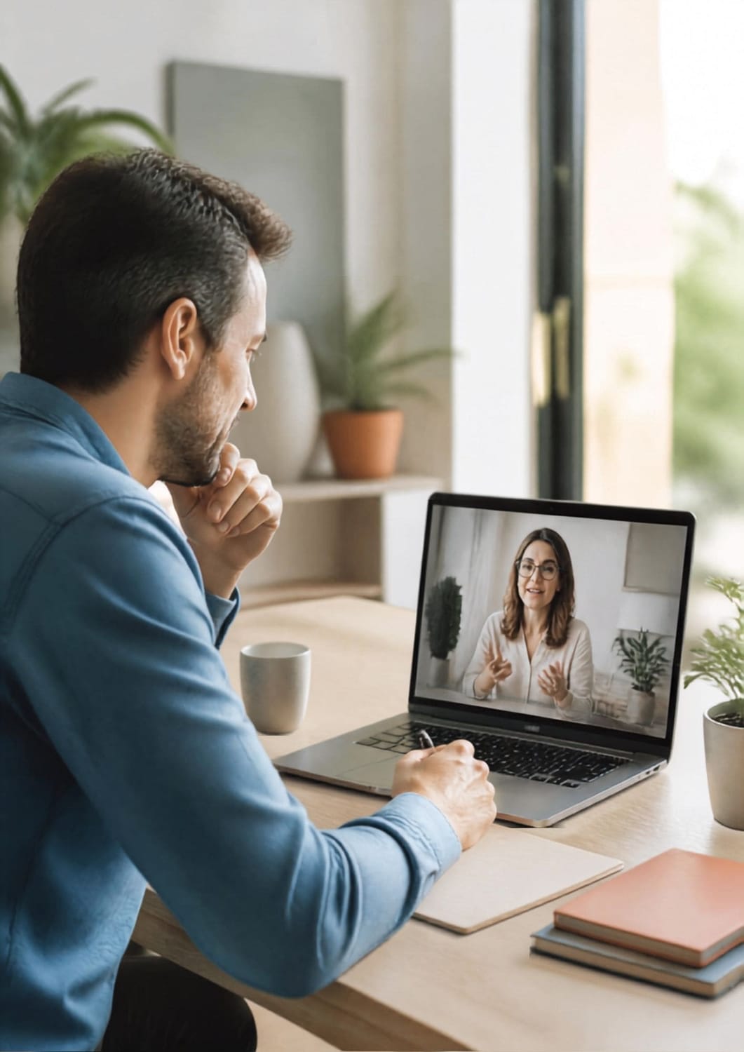séance de coaching en ligne avec Naturelavie pour un salarié
