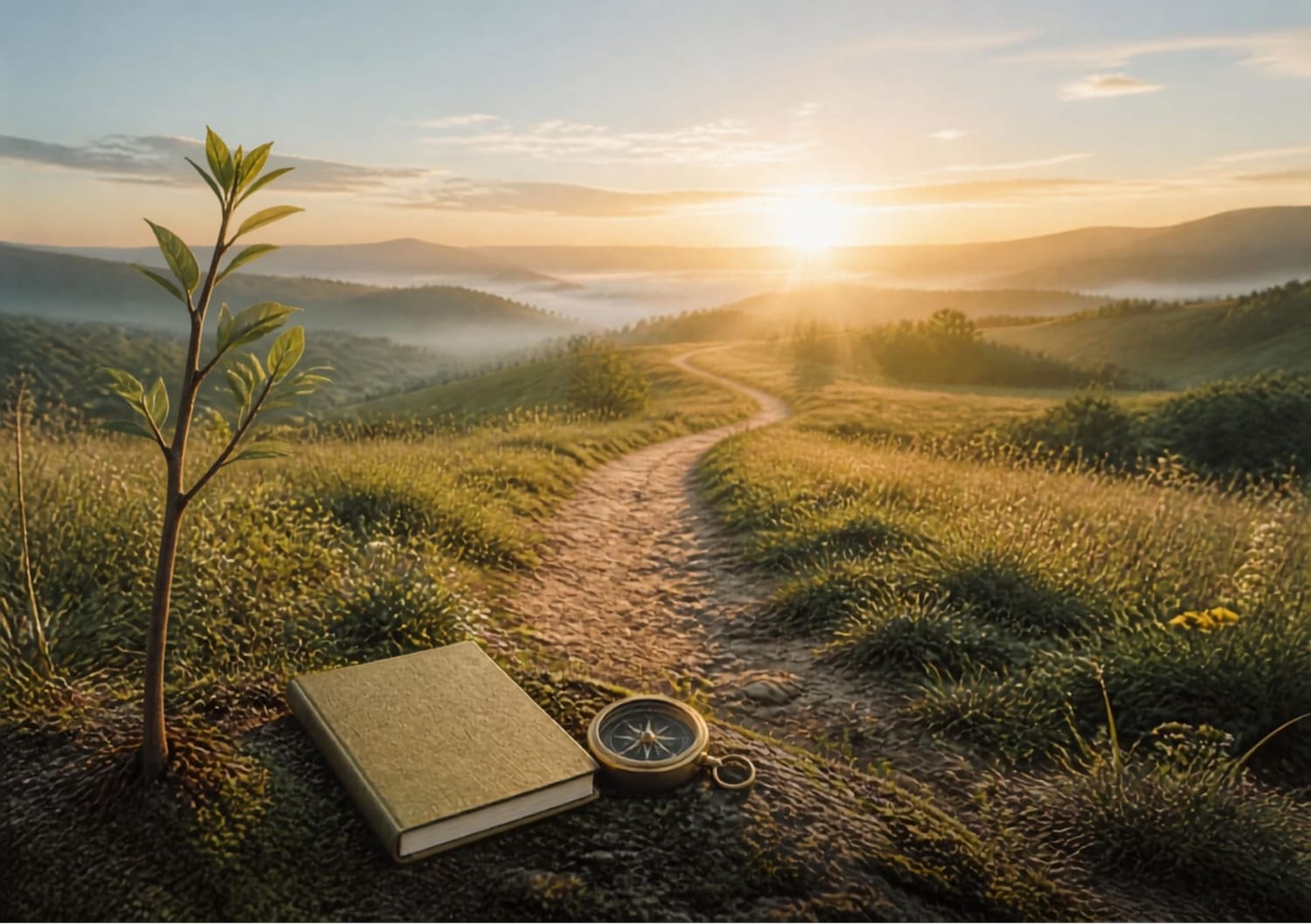Chemin de vie faisant référence aux livres sur les 5 piliers de la santé et du bien-être de la collection Naturelavie
