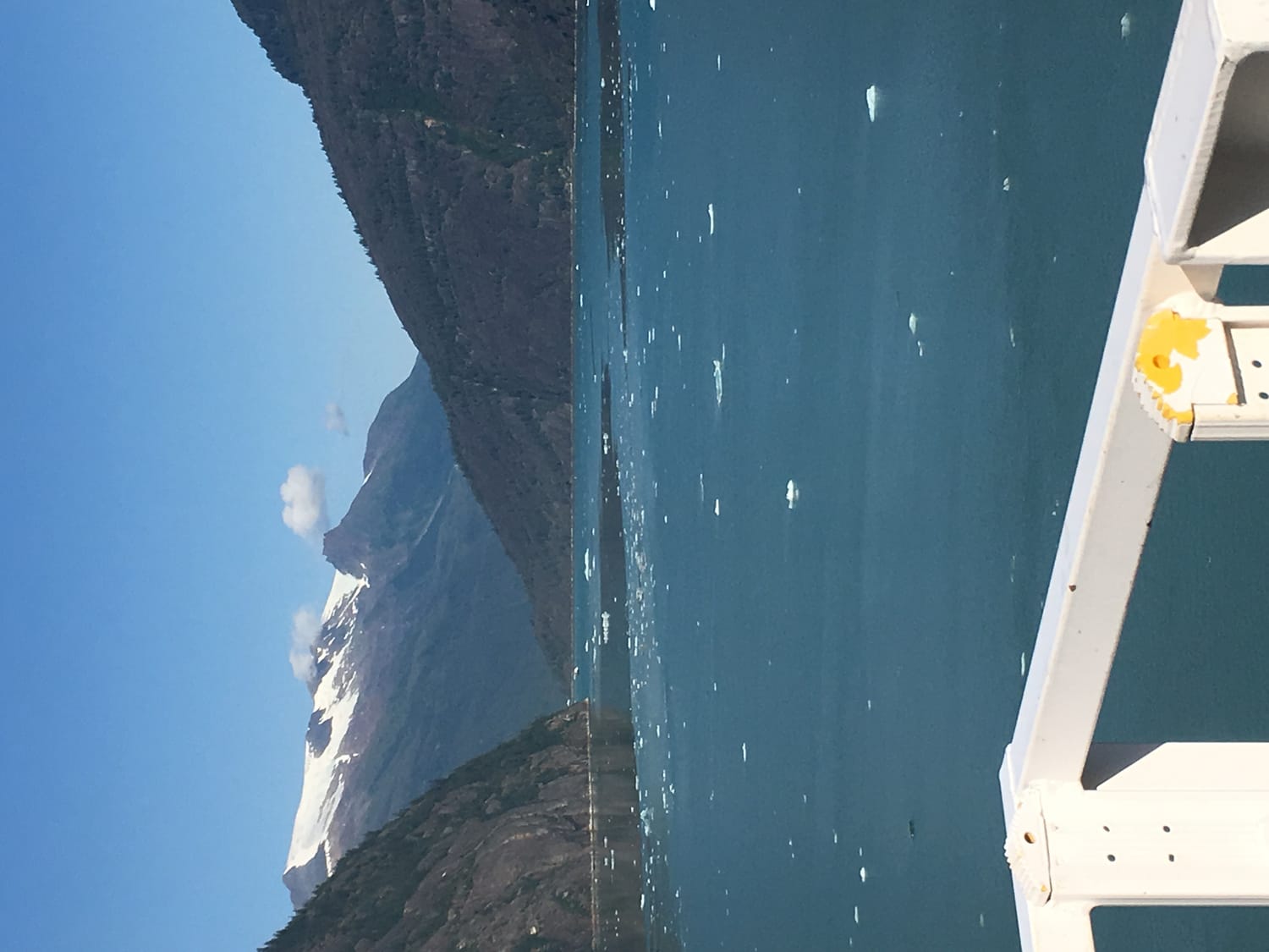 Cruise ship sailing through open water