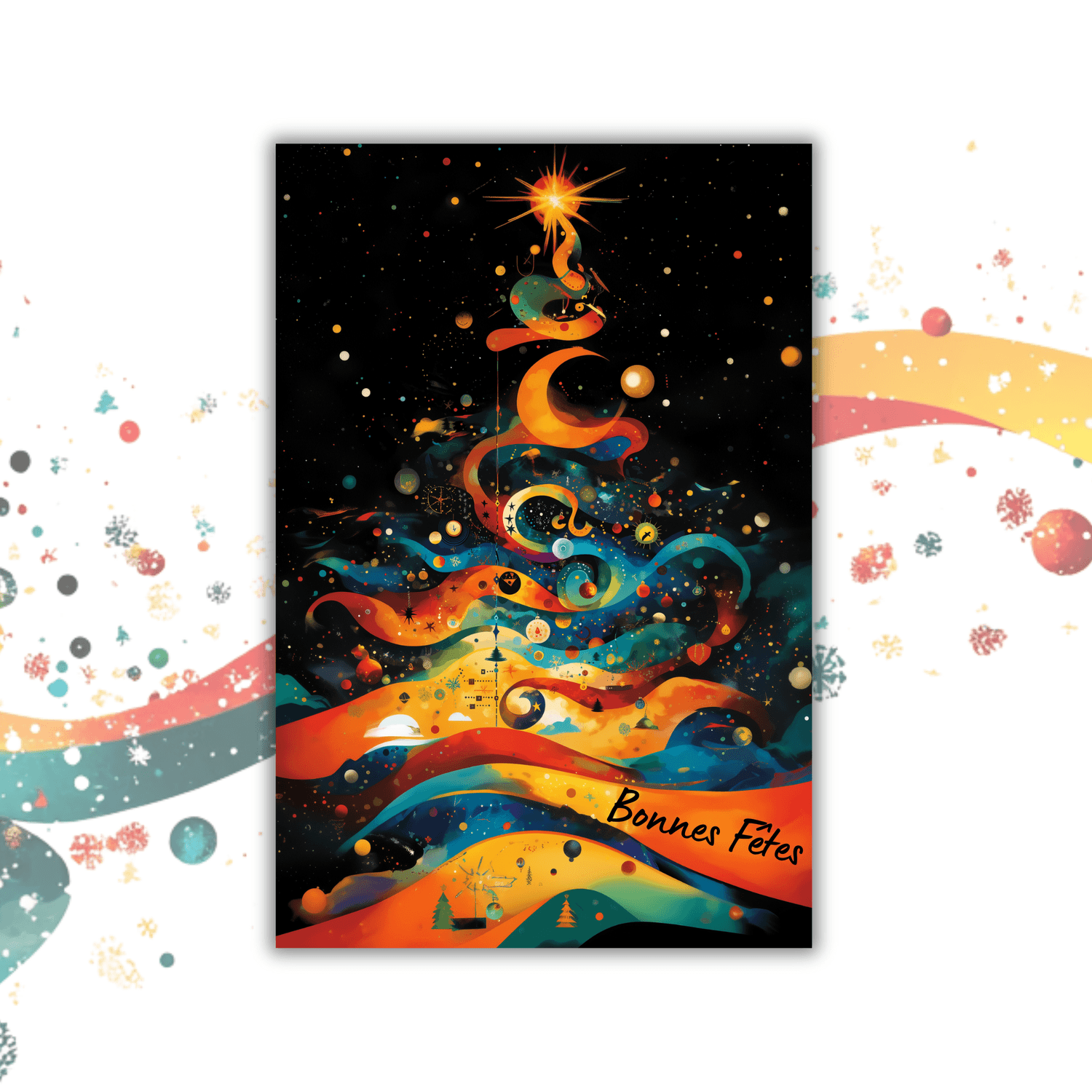 Carnet de notes Noël ligné "Bonnes Fêtes" - Un Cadeau à Petit Prix Idéal pour les Fêtes: Remerciez vos Proches avec Style (Amis, Famille, Maîtresse, ... Inclus : Diplôme à Personnaliser