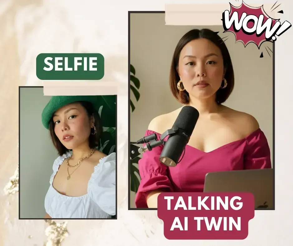AI talking twin example video