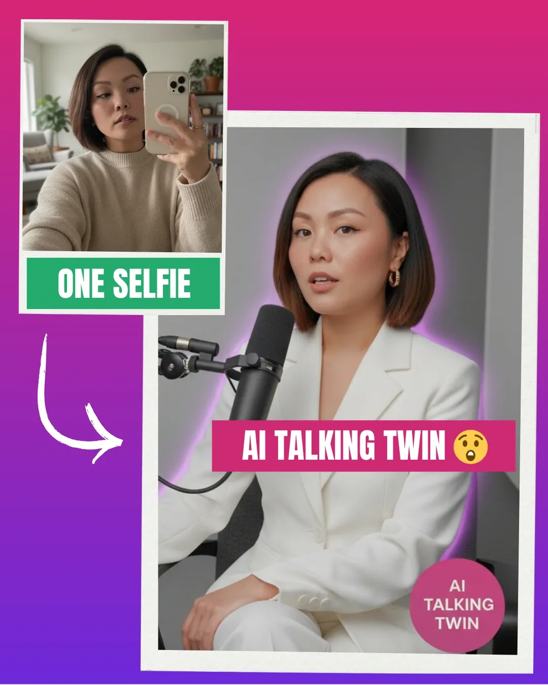 AI talking twin example video